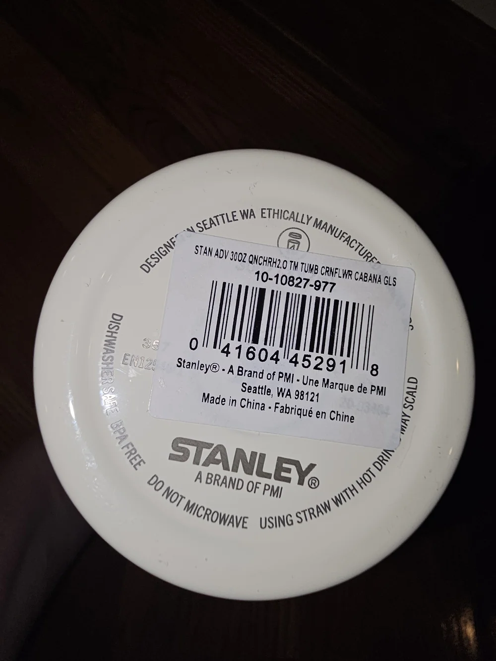Stanley 30 Oz Tumbler In Cornflower Cabana Gloss - Picture 5 of 5